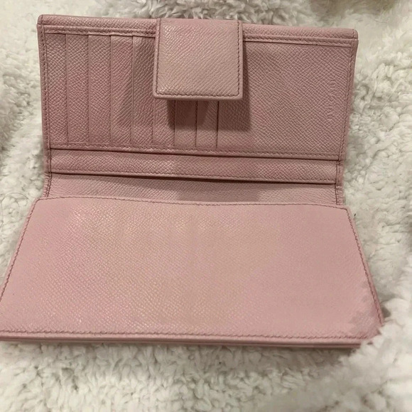 BVLGARI Logo clip Bifold Long Wallet Leather
Color: pink - Picture 5 of 12